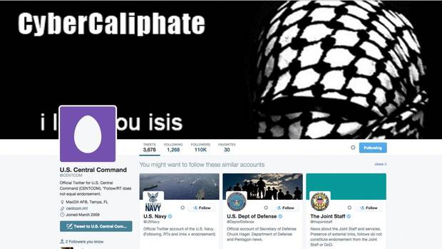 ISIS claim in CentCom Twitter Hack